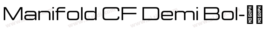 Manifold CF Demi Bol字体转换
